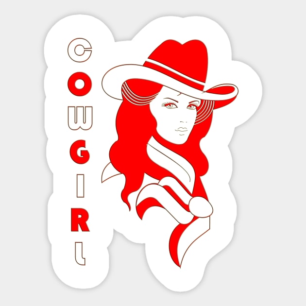 COWGIRL Sticker by Megoo Store